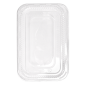 COUVERCLES POUR RÉFÉRENCE 267.79  22,2x15x2,8 CM TRANSPARENT PET (50 UNITÉ)