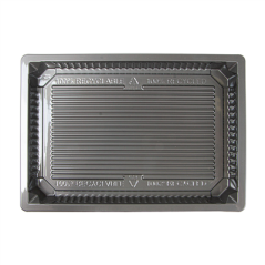 Image RÉCIPIENTS POUR "SUSHI" 307 ML 18,5x12,9x2 CM ARGENTE RPET (352 UNITÉ) #3