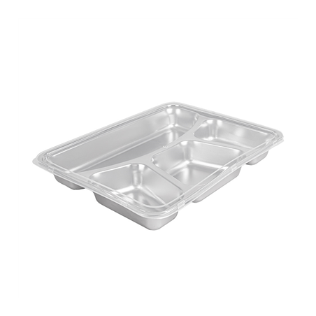 PLATEAU AVEC 4 COMPARTIMENTS + COUVERCLE