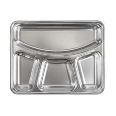 PLATEAU AVEC 4 COMPARTIMENTS + COUVERCLE