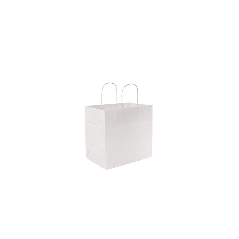 SACS SOS TRAITEUR AVEC ANSES  80 G/M2 24+15x29 CM BLANC CELLULOSE (250 UNITÉ)