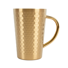 TASSES 'ARTINOX' 350 ML Ø 8,2x12 CM DORE INOX (6 UNITÉ)