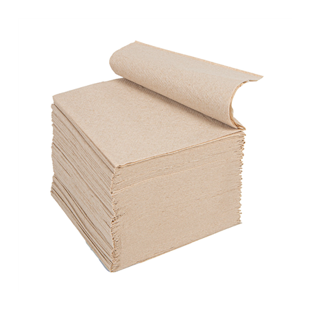 PAPIER HYGIÉNIQUE INTERCALÉ ECOLABEL 2 PLIS - 200 FEUILLES  2x16 G/M2 21x11 CM NATUREL PAPIER RECYCLÉ (1 UNITÉ)