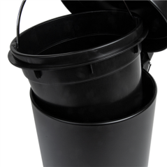 POUBELLE À PÉDALE AVEC RÉCEPTACLE INTÉRIEUR