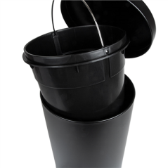 POUBELLE À PÉDALE AVEC RÉCEPTACLE INTÉRIEUR