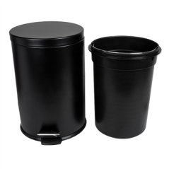 POUBELLE À PEDALE AVEC RÉCEPTACLE INTÉRIEUR