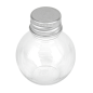FLACONS AVEC BOUCHON EN ALUMINIUM 50 ML Ø5x6,2 CM TRANSPARENT PET (150 UNITÉ)