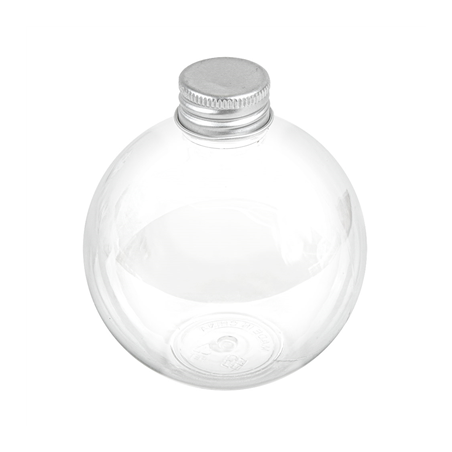 FLACONS SPHÉRIQUES AVEC BOUCHON EN ALUMINIUM