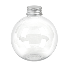 FLACONS SPHÉRIQUES AVEC BOUCHON EN ALUMINIUM 350 ML Ø9x10,1 CM TRANSPARENT PET (150 UNITÉ)
