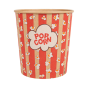 RÉCIPIENTS POUR POP-CORN 3900 ML 260 +20 PE G/M2 Ø 18,5/14,5x19,5 CM KRAFT (150 UNITÉ)