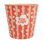 RÉCIPIENTS POUR POP-CORN 5100 ML 300 +20 PE G/M2 Ø 22,7/16x21 CM KRAFT (100 UNITÉ)