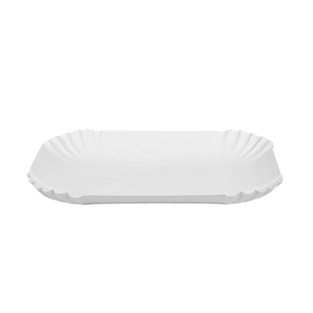 PLATEAUX 320 G/M2 18x13x3 CM BLANC CARTON (1000 UNITÉ)