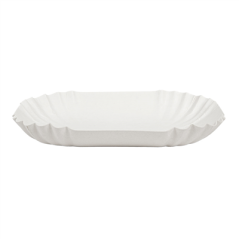 PLATEAUX 300 G/M2 15x12x2 CM BLANC CARTON (2000 UNITÉ)