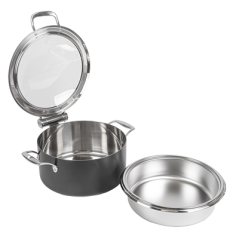 CHAFING DISH ROND AVEC FENÊTRE