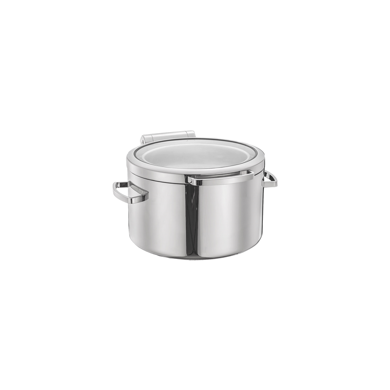 RÉCIPIENT À SOUPE AVEC FENÊTRE 11 L Ø 46x45x26,5 CM ARGENTE INOX + CRISTAL (1 UNITÉ)