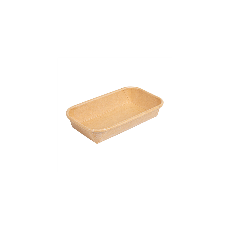 RÉCIPIENTS POUR "SUSHI"  20PE + 280 +16PE G/M2 14x8x2,4 CM NATUREL KRAFT (800 UNITÉ)