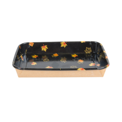 RÉCIPIENTS POUR "SUSHI"  20PE + 280 +16PE G/M2 18,5x12,9x2,4 CM NOIR KRAFT (600 UNITÉ)