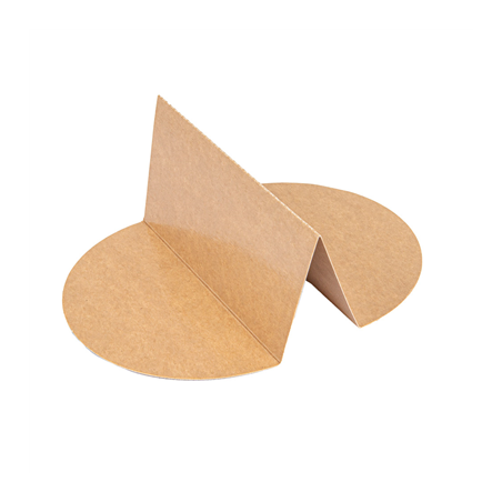 SÉPARATEUR 2 COMPARTIMENTS SALADIER 226.64  300 + 18 PE G/M2 Ø25,4/14x6,3 CM NATUREL KRAFT (600 UNITÉ)