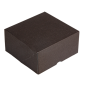 BOÎTES PATISSERIES SANS FENÊTRE 'THEPACK' 250 G/M2 16x16x8 CM CHOCOLAT CARTON ONDULÉ NANO-MICRO (200 UNITÉ)