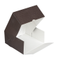 BOÎTES PATISSERIES SANS FENÊTRE 'THEPACK' 250 G/M2 16x16x8 CM CHOCOLAT CARTON ONDULÉ NANO-MICRO (200 UNITÉ)