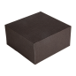 BOÎTES PATISSERIES SANS FENÊTRE 'THEPACK' 250 G/M2 24x24x12 CM CHOCOLAT CARTON ONDULÉ NANO-MICRO (100 UNITÉ)