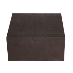 BOÎTES PATISSERIES SANS FENÊTRE 'THEPACK' 250 G/M2 24x24x12 CM CHOCOLAT CARTON ONDULÉ NANO-MICRO (100 UNITÉ)
