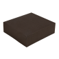 BOÎTES PATISSERIES SANS FENÊTRE 'THEPACK' 250 G/M2 32x32x10 CM CHOCOLAT CARTON ONDULÉ NANO-MICRO (100 UNITÉ)