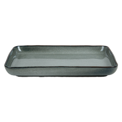 PLATEAUX 'AKALA'  20,5x13,5x2,5CM GRIS VERDÂTRE STONEWARE (6 UNITÉ)