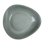 ASSIETTES CREUSES TRIANGULAIRES 'AKALA'  Ø21,5x19,5x5 CM GRIS VERDÂTRE STONEWARE (6 UNITÉ)