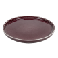 ASSIETTES 'AKALA'  Ø21x2 CM BORDEAUX STONEWARE (6 UNITÉ)