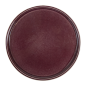 ASSIETTES 'AKALA'  Ø21x2 CM BORDEAUX STONEWARE (6 UNITÉ)