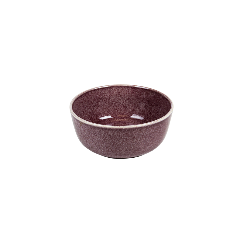 BOL 'AKALA' 680 ML Ø15x6,2 CM BORDEAUX STONEWARE (6 UNITÉ)