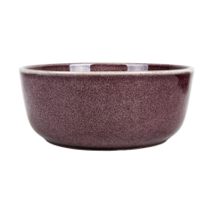 BOL 'AKALA' 680 ML Ø15x6,2 CM BORDEAUX STONEWARE (6 UNITÉ)