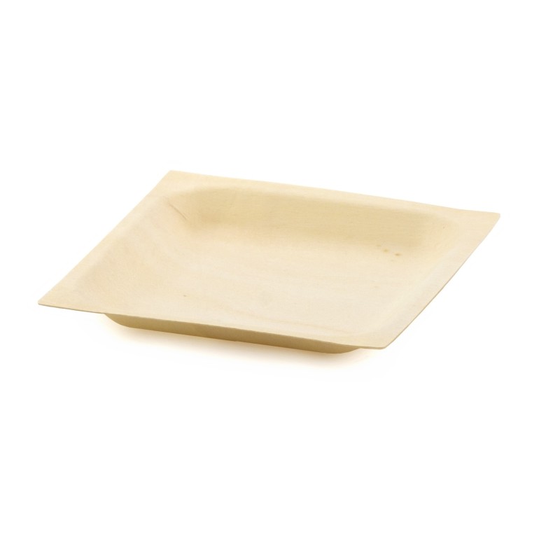 ASSIETTE CUBIK BOIS 130