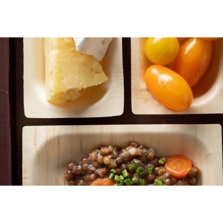 ASSIETTE CUBIK BOIS 130