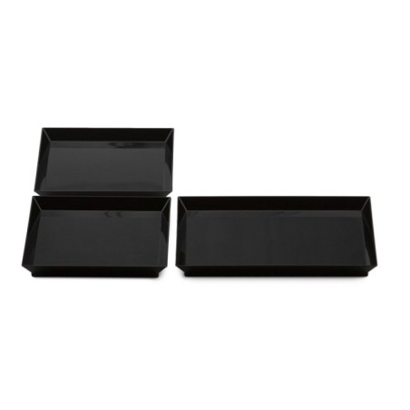 ASSIETTE CUBIK NOIR 130