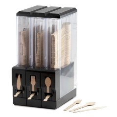 DISTRIBUTEUR COUVERTS WOODLERY - 3 CARTOUCHES