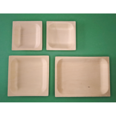 KIT ASSIETTES CUBIK BOIS "VERSION C"