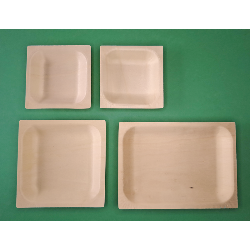 KIT ASSIETTES CUBIK BOIS "VERSION C"