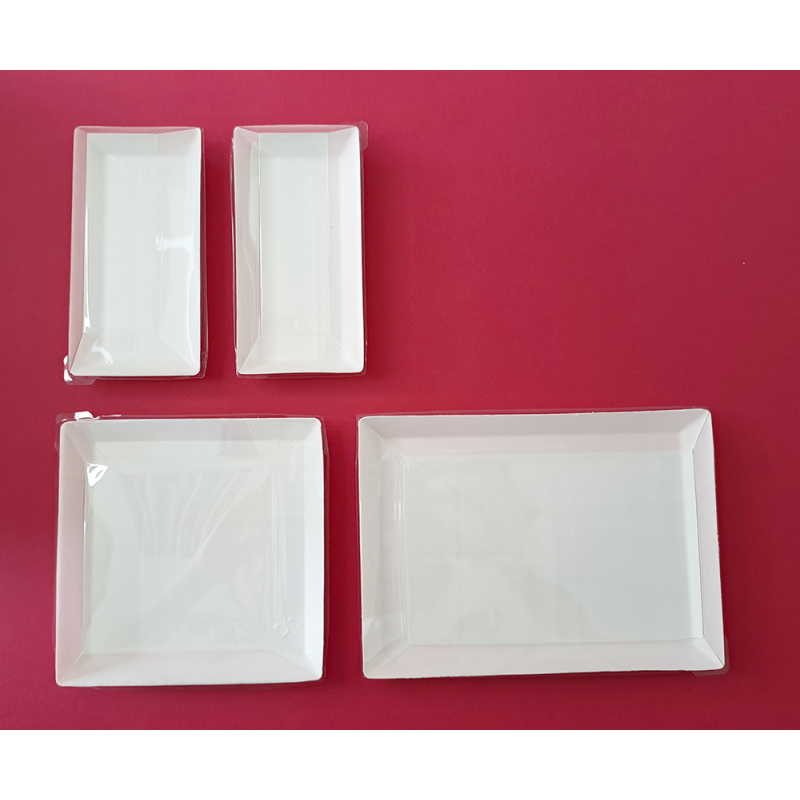 KIT ASSIETTES CUBIK FIBRA "VERSION A" + COUVERCLES