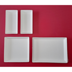 KIT ASSIETTES CUBIK FIBRA "VERSION A"