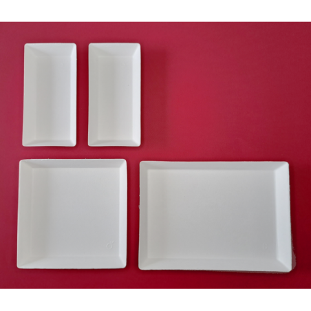 KIT ASSIETTES CUBIK FIBRA "VERSION A"