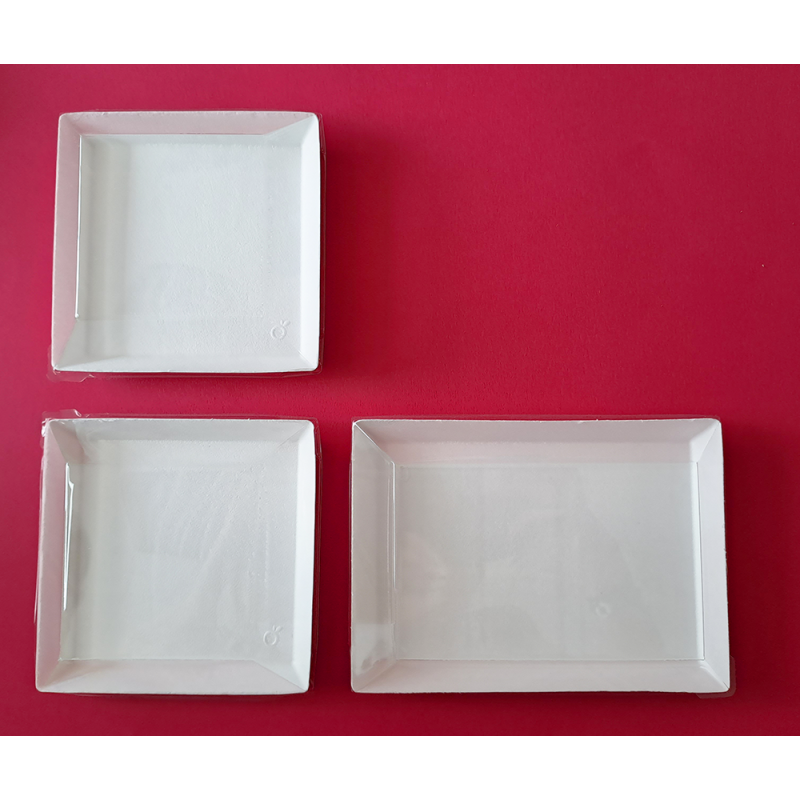 KIT ASSIETTES CUBIK FIBRA "VERSION B" + COUVERCLES