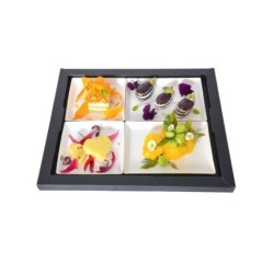 KIT ASSIETTES CUBIK FIBRA "VERSION B"