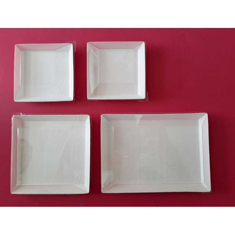 KIT ASSIETTES CUBIK FIBRA "VERSION C" + COUVERCLES