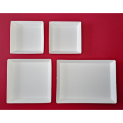 KIT ASSIETTES CUBIK FIBRA "VERSION C"