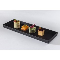 PLATEAU CATERLUX NOIR ATLAS 1/4