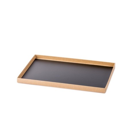 PLATEAU CATERLUX KRAFT/NOIR BORD DROIT ATLAS 1/2