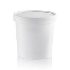 POT MULTI-USAGES BLANC 35 CL + COUVERCLE