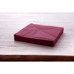 SERVIETTE COCKTAIL BORDEAUX